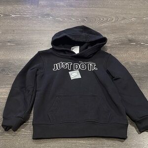 Nike Black Hoodie with 'Just Do It' Logo